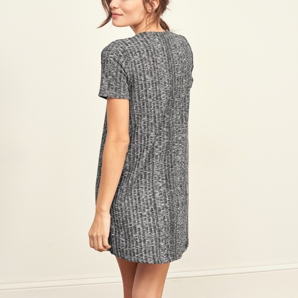 A&F // Ribbed Sweater T-Shirt Dress - Picture 2 of 7